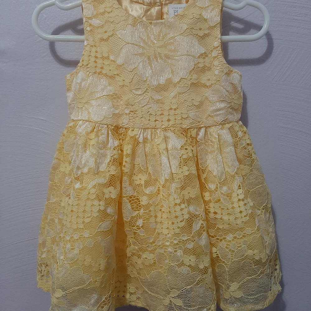 9-12 mo yellow lace, The Children's Place, dress
